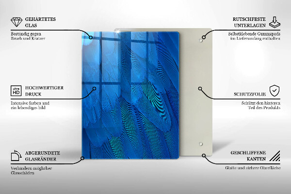 Protection pour plaque de cuisson Écailles d'aquarelle