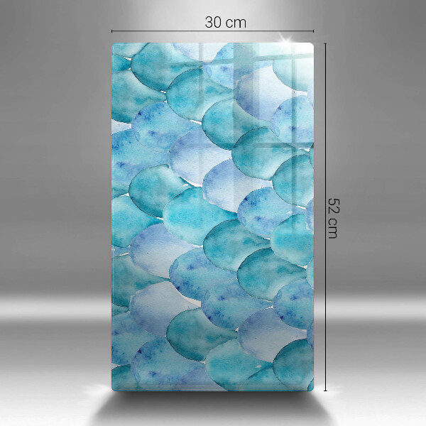 Protection pour plaque de cuisson Écailles d'aquarelle