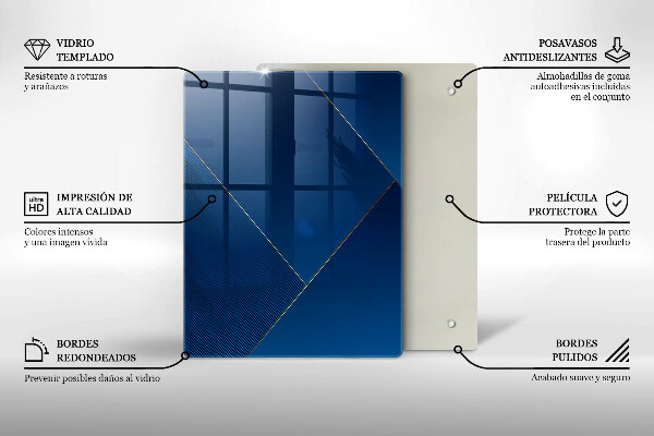 Protection pour plaque de cuisson Éléments géométriques