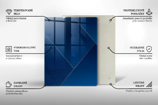Protection pour plaque de cuisson Éléments géométriques
