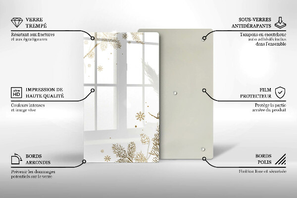 Protection pour plaque de cuisson Décorations d'hiver