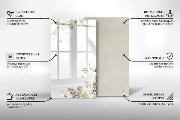 Protection pour plaque de cuisson Décorations d'hiver