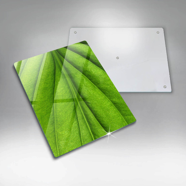 Planche à découper verre Feuille de veine naturelle