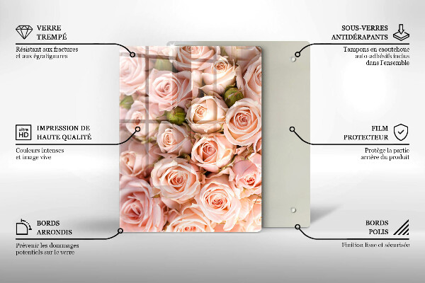 Planche à découper verre Feuille de veine naturelle