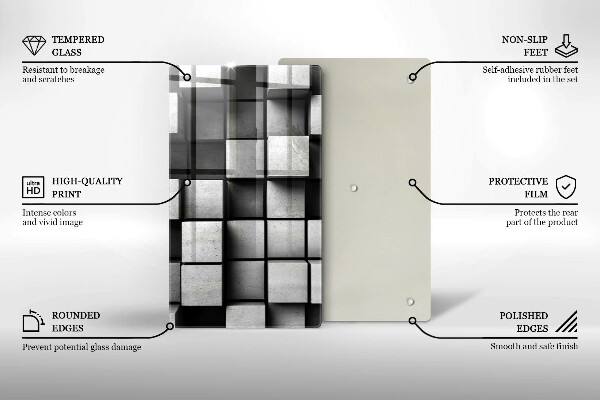 Protection pour plaque de cuisson Fond de géométrie 3D