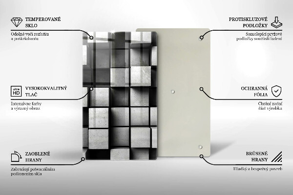 Protection pour plaque de cuisson Fond de géométrie 3D