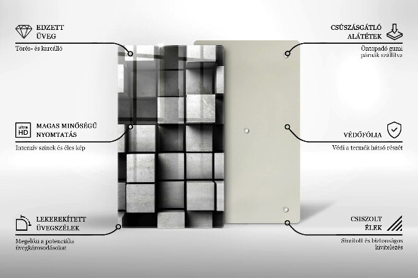 Protection pour plaque de cuisson Fond de géométrie 3D