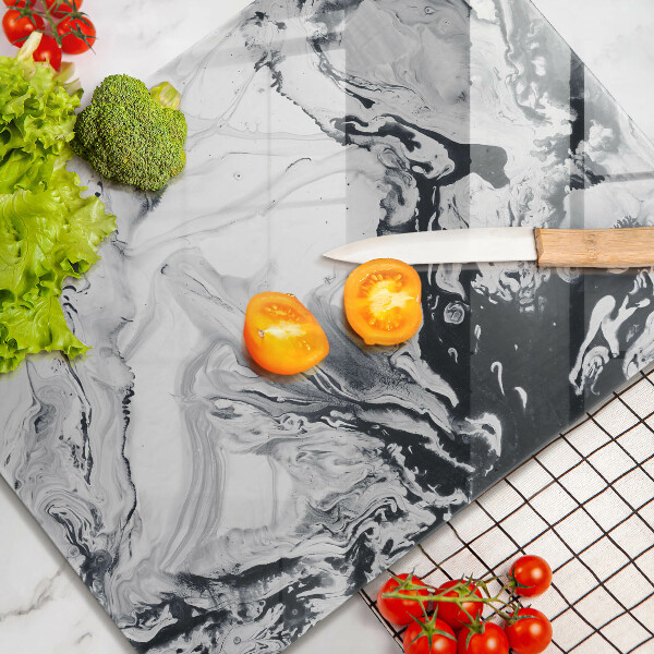 Planche à découper verre Abstraction d'encre