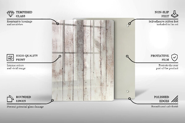 Planche à découper verre Abstraction d'encre