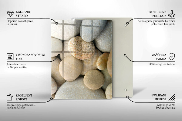 Planche à découper verre Lignes dorées abstraites