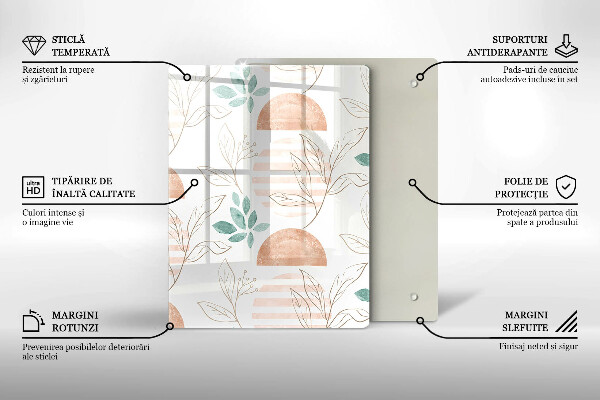 Planche à découper verre Abstraction moderne