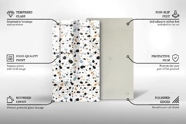 Protection pour plaque de cuisson Grès décoratif