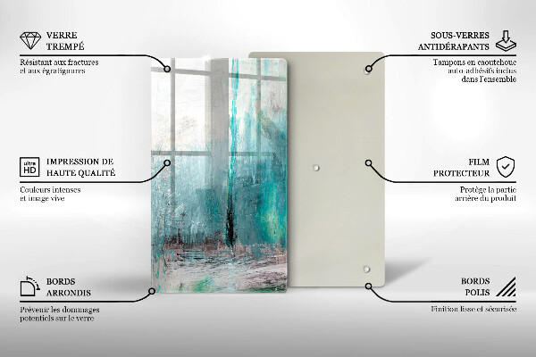 Planche à découper verre Fond d'abstraction de peinture