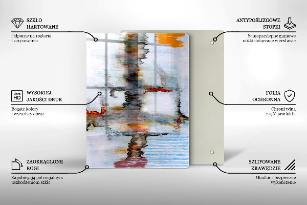 Planche à découper verre Fond d'abstraction de peinture