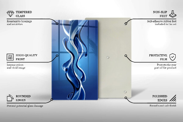 Protection pour plaque de cuisson Abstraction fluide