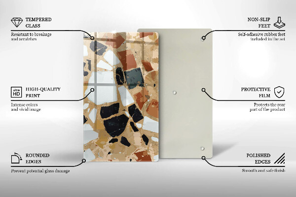 Protection pour plaque de cuisson Assiette pierres décoratives