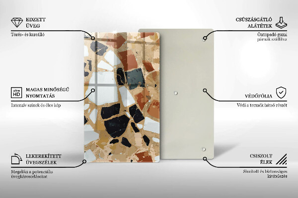 Protection pour plaque de cuisson Assiette pierres décoratives