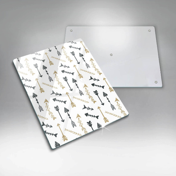 Planche à découper verre Modèle de flèches bohème