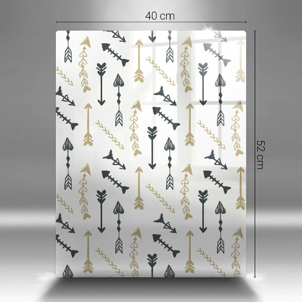 Planche à découper verre Modèle de flèches bohème