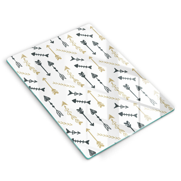Planche à découper verre Modèle de flèches bohème