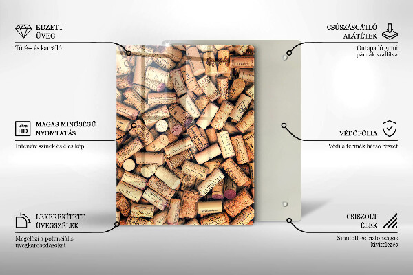 Planche à découper verre Cuillères aux épices