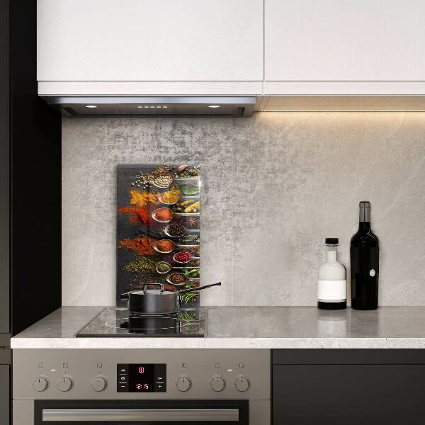 Planche à découper verre Cuillères aux épices