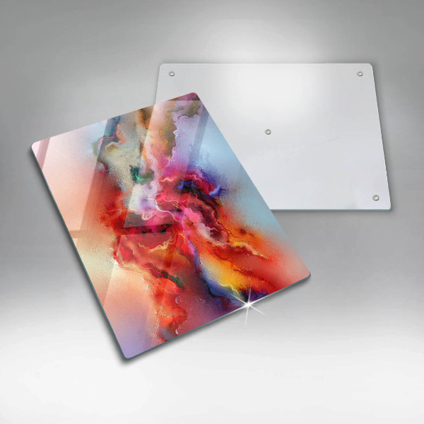 Planche à découper verre Abstraction enfumée