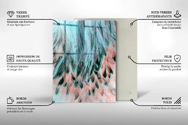 Planche à découper verre Abstraction enfumée