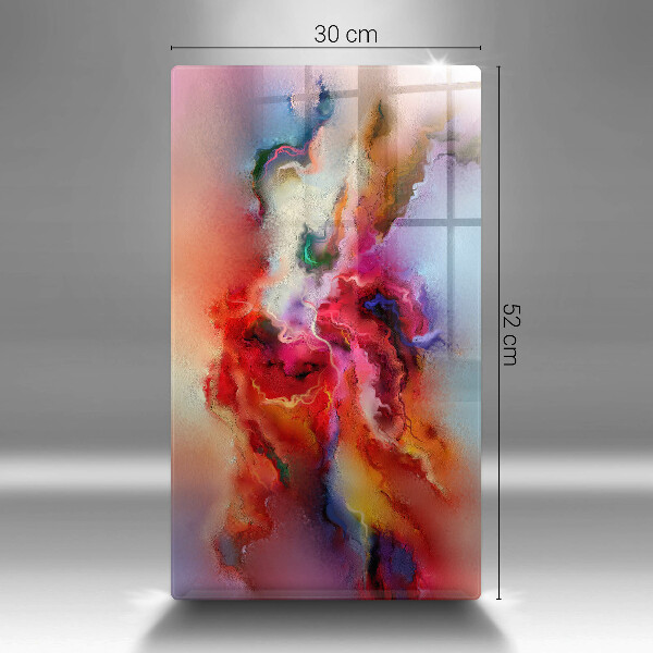 Planche à découper verre Abstraction enfumée