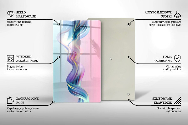 Protection pour plaque de cuisson Abstraction pastel