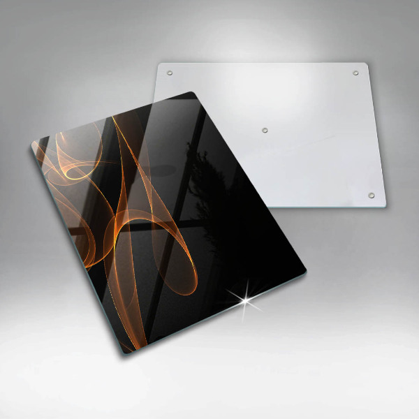 Planche à découper verre Lignes abstraites