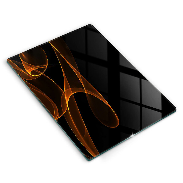 Planche à découper verre Lignes abstraites