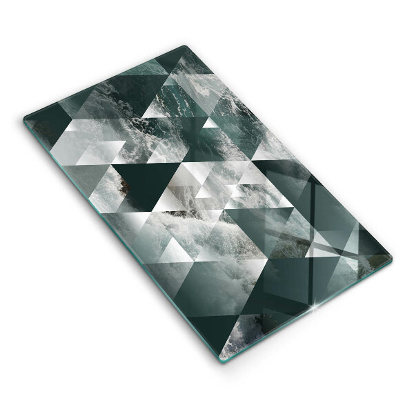 Protection pour plaque de cuisson Triangles et eau