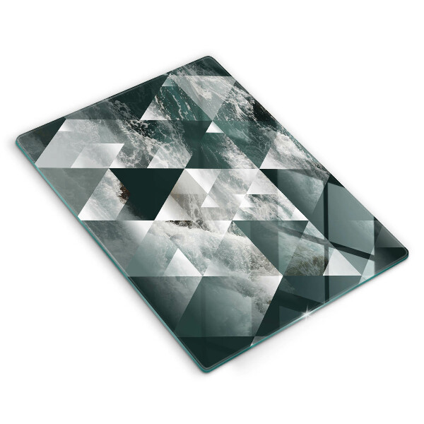 Protection pour plaque de cuisson Triangles et eau