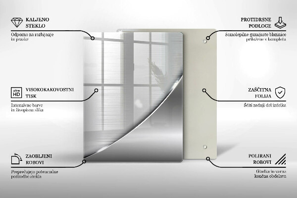 Protection pour plaque de cuisson Triangles et eau