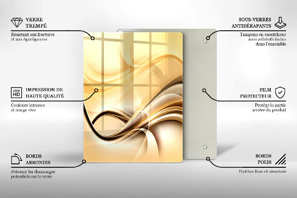 Protection pour plaque de cuisson Baiser abstraction