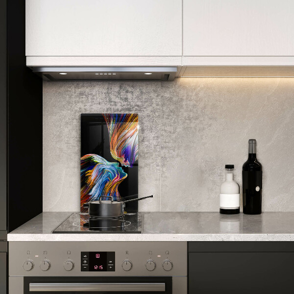 Protection pour plaque de cuisson Baiser abstraction