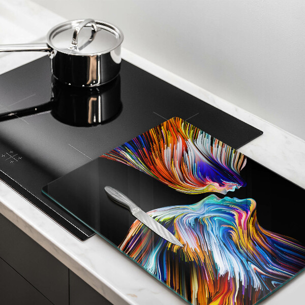 Protection pour plaque de cuisson Baiser abstraction