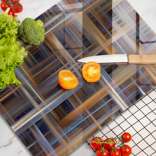 Protection pour plaque de cuisson Lignes de peinture abstraites