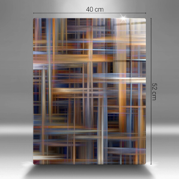 Protection pour plaque de cuisson Lignes de peinture abstraites