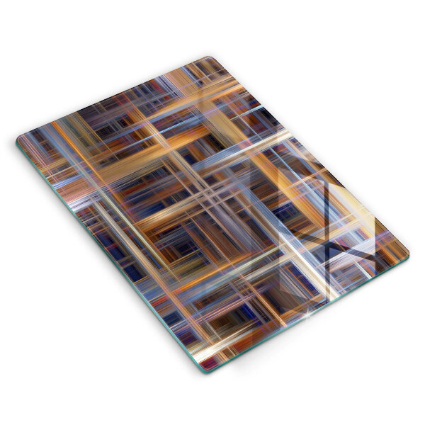 Protection pour plaque de cuisson Lignes de peinture abstraites