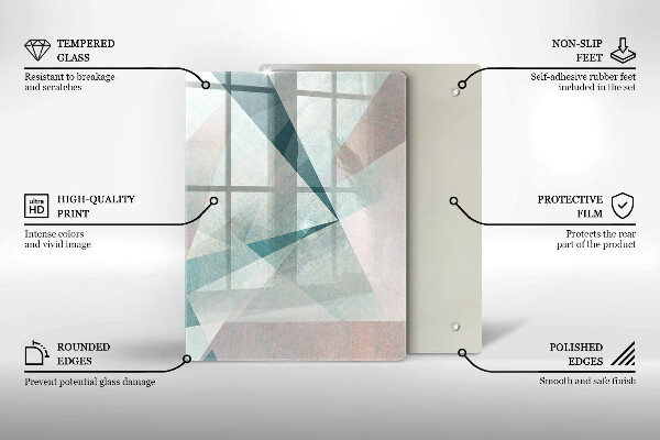 Protection pour plaque de cuisson Lignes de peinture abstraites