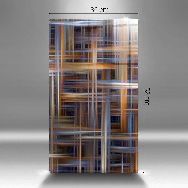 Protection pour plaque de cuisson Lignes de peinture abstraites