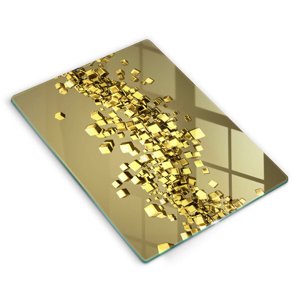 Planche à découper verre Géométrie 3D abstraite