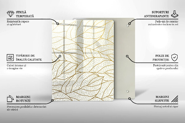 Planche à découper verre Géométrie 3D abstraite