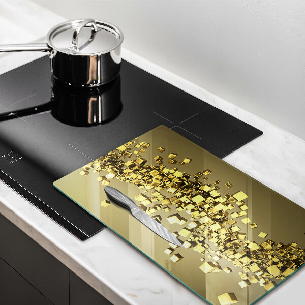 Planche à découper verre Géométrie 3D abstraite