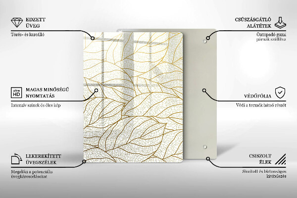 Planche à découper verre Géométrie 3D abstraite
