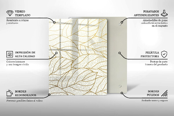 Planche à découper verre Géométrie 3D abstraite