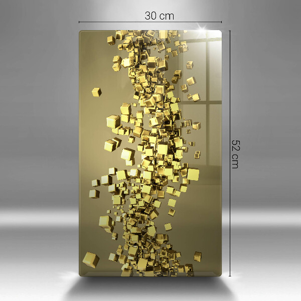 Planche à découper verre Géométrie 3D abstraite