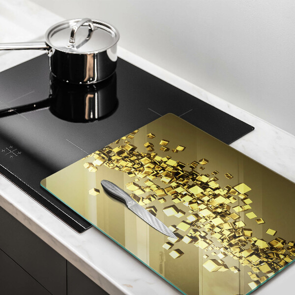 Planche à découper verre Géométrie 3D abstraite